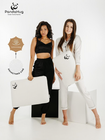 Подушка PandaHug классической формы 60x40x12 + аромароллер