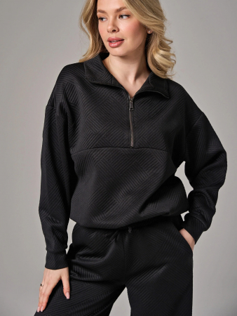 Женский костюм "Жаккард" 2450-Жак / Черный