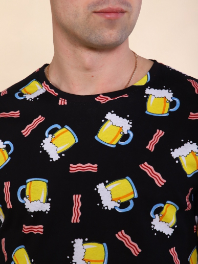 Мужская футболка Пиво 2217 / Черный