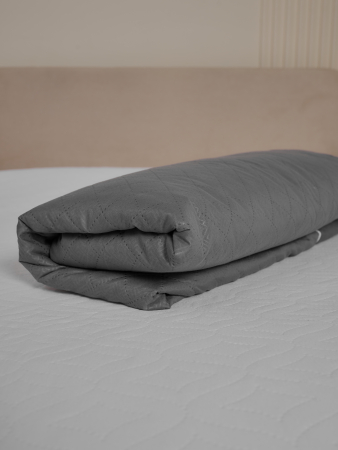 Чехол на матрац стеганный / Темно-серый