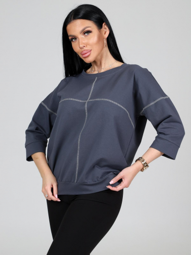 Женский свитшот Николет / темно-серый