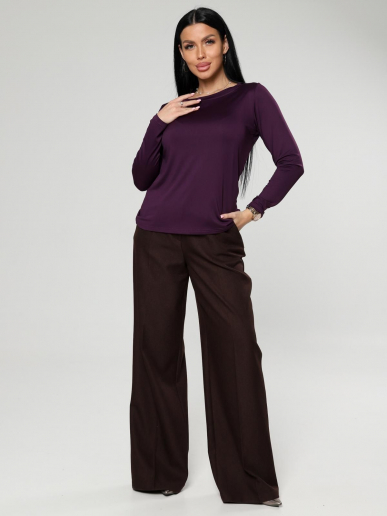 Женский лонгслив Энкар / баклажан