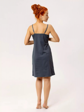 Женская сорочка для беременных "Бьюти" / Тёмно-серый арт. к1353тс