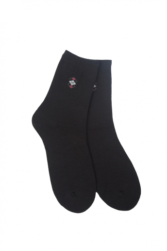 Носки стандарт мужские Шахматы (набор 10 пар) / черный