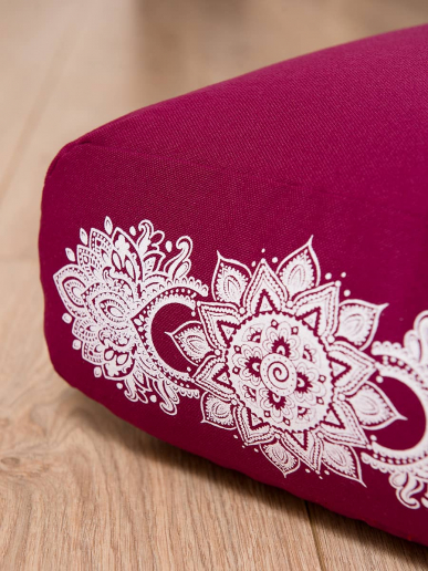 Болстер прямоугольный для йоги "Релакс" / бордо