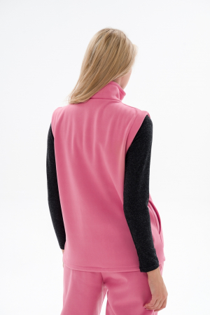 Жилет женский из футера / Персидский розовый