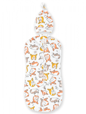 Детский комплект пеленка и шапочка ПЛК-ШУР-И