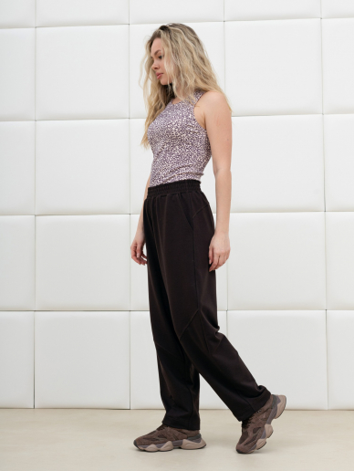 Женские брюки Бейс Б-077 / тёмно-коричневый