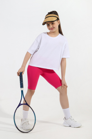 Детские бриджи для девочки №5 / фуксия