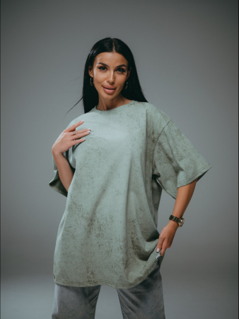 Женская футболка Ирбис / Хаки, варенка