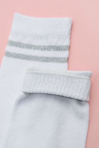 Детские гольфы Люрекс (набор 2 пары) / белый