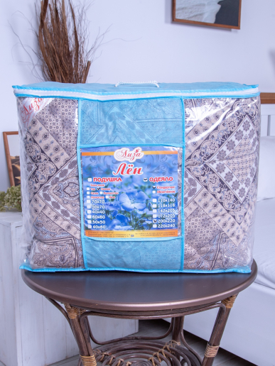 Одеяло стёганое поплин лен 400 гр/м2