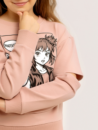 Толстовка детская "Cool" арт. дк336пд / Пудровый