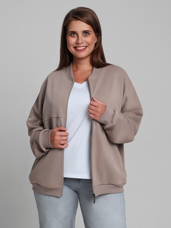 Женский бомбер Авенсис-1 / бежевый