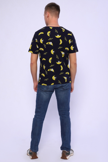 Мужская футболка Банан 2217 / Черный