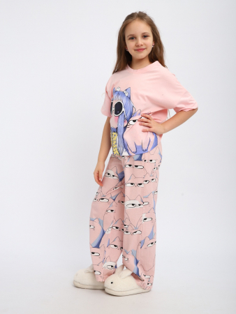 Детская пижама "Друзья" / Розовый