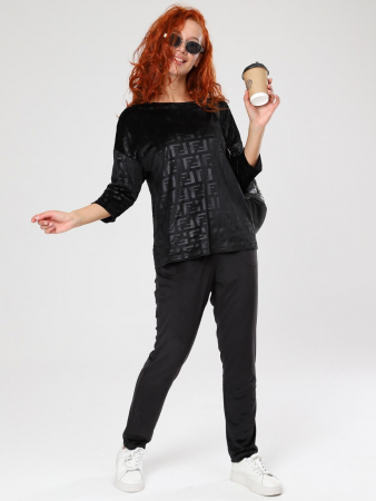 Женский костюм Вениса-Жаккард / черный