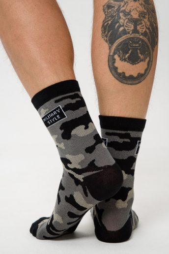 Носки стандарт мужские Милитари (набор 2 пары) / серый