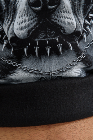 Мужской свитшот 8559 / черный+питбуль