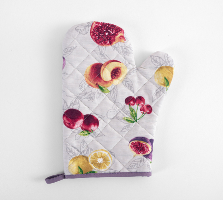 Прихватка-рукавица рогожка / Спелые фрукты 1