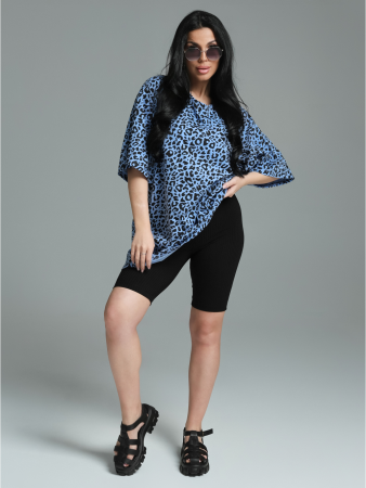 Женская футболка Ирбис / Голубой