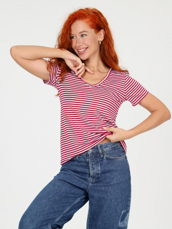 Женская футболка Лимона / Бордовый