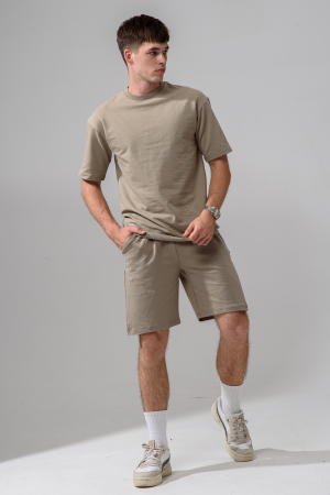 Мужской костюм с шортами 14486 / мокко