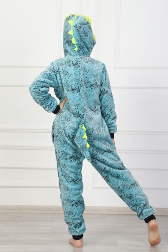 Детский комбинезон-кигуруми "Rex" 1536-Эф/Р / Голубой