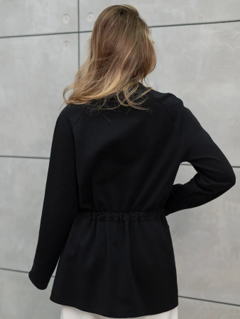 Женская туника на молнии / Черный