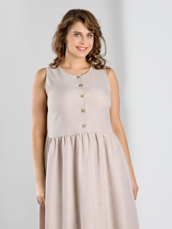 Женское платье "Женский каприз-1" / бежевый