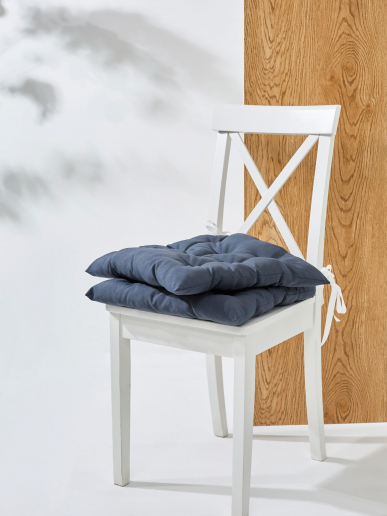 Кухонная подушка на стул (габардин) арт.GB40 / Графит