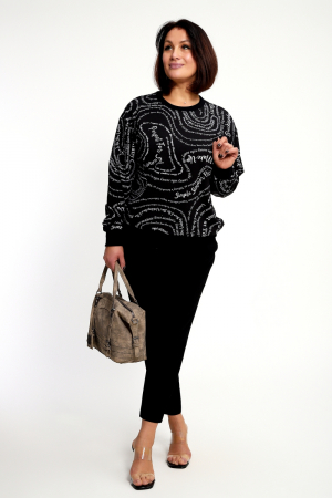 Женский свитшот 88132 / черный