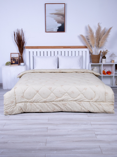 Одеяло стёганое поплин овечья шерсть 400 гр/м2