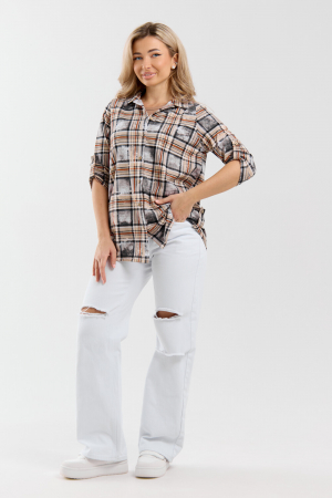 Женская рубашка 36989 / оранжевый