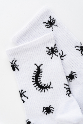 Детские носки стандарт Сороконожка (набор 3 пары) / белый