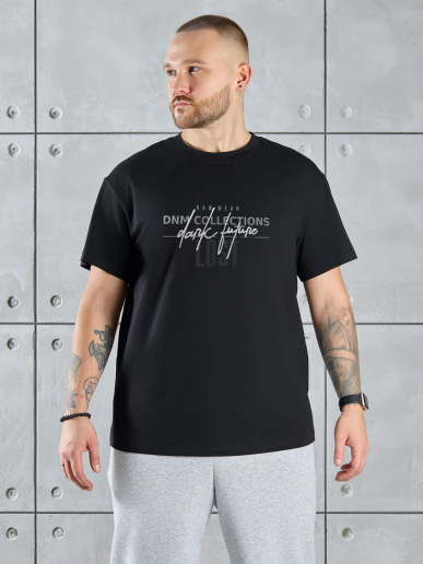 Фуфайка (футболка) мужская Арчи-2 ФП-055 / чёрный 