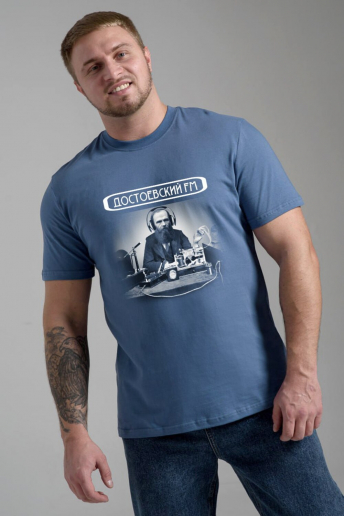Футболка унисекс 8590 / джинс+Достоевский