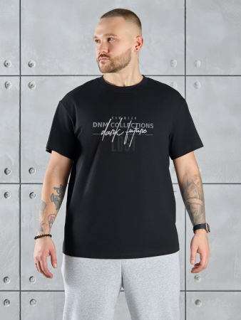 Фуфайка (футболка) мужская Арчи-2 ФП-055 / чёрный 