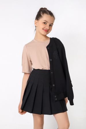 Футболка для девочки Гретта-4 / бежевый