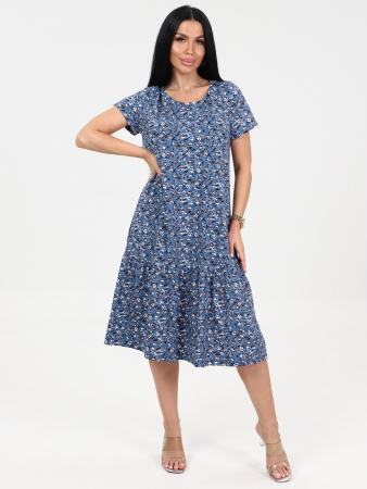 Женское платье М-996 / Цветок синий