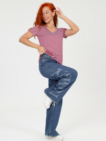 Женская футболка Лимона / Бордовый