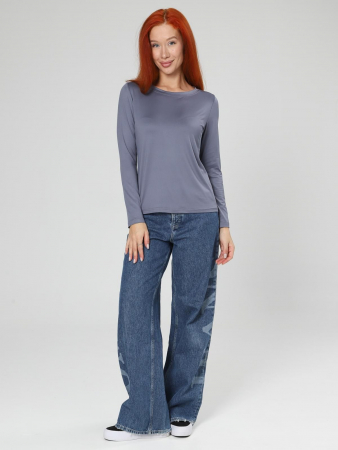 Женский лонгслив Энкар / серый