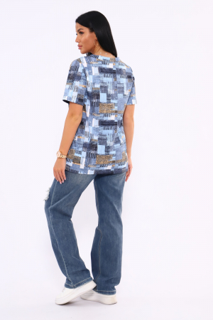 Женская футболка 35888 / голубой