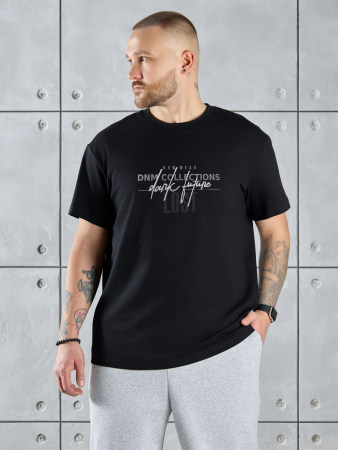 Фуфайка (футболка) мужская Арчи-2 ФП-055 / чёрный 