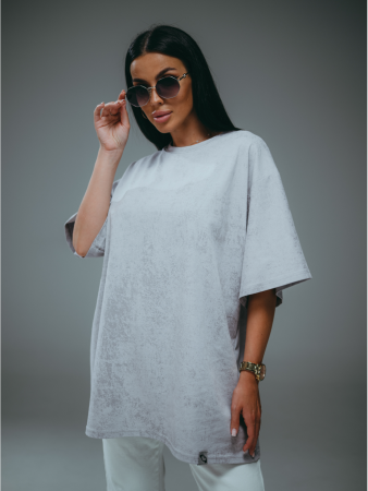 Женская футболка Ирбис / Серый, варенка