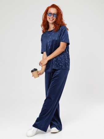 Женский костюм Элнора-Жаккард / синий