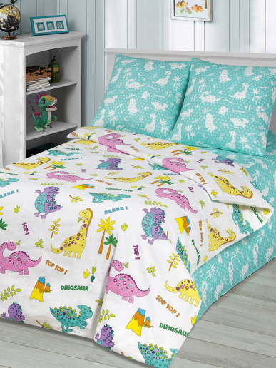 Детское постельное белье бязь / Динопарк