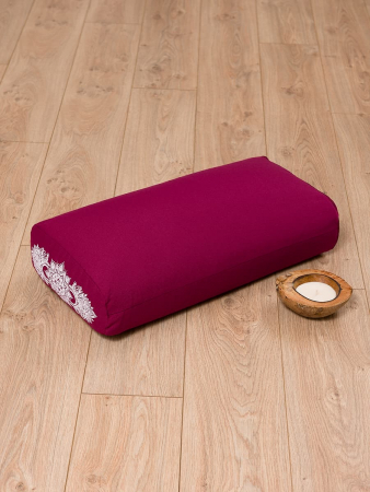 Болстер прямоугольный для йоги "Релакс" / бордо