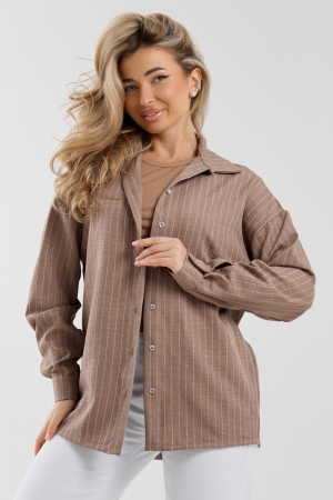 Женская рубашка 36987 / коричневый