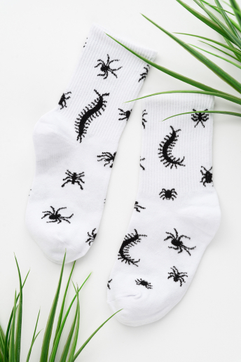 Детские носки стандарт Сороконожка (набор 3 пары) / белый